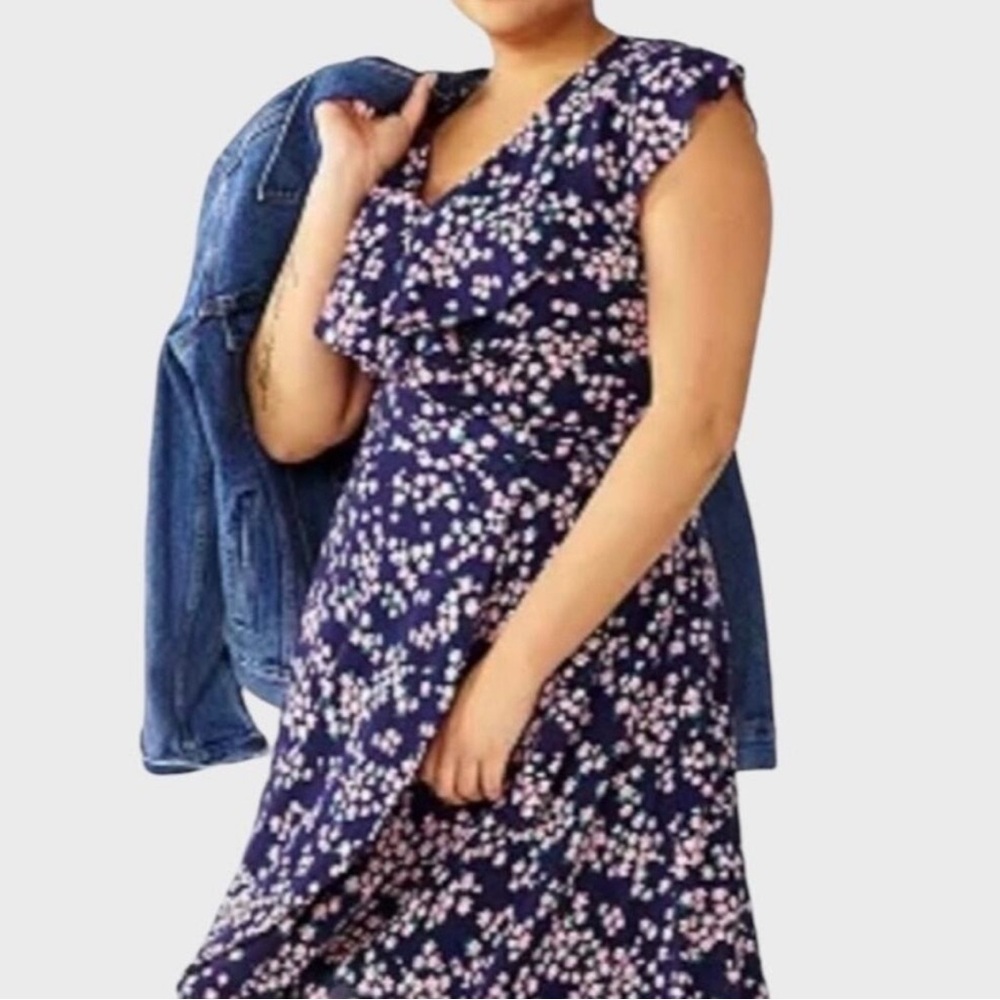 Draper James White Sleeveless V-Neck Midi Sundress